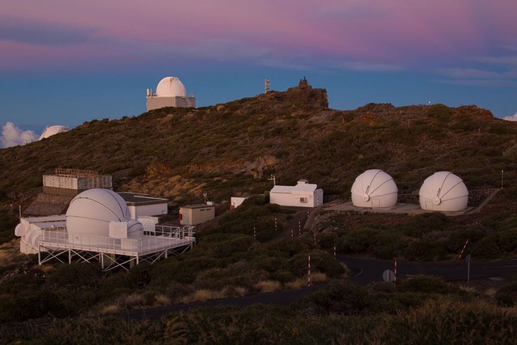 Il campus dell'osservatorio dell'Università di Warwick a La Palma, nelle Isole Canarie.